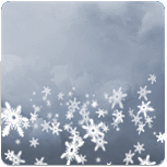 zataženo, sněžení